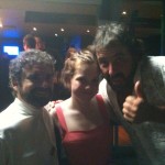 Tony Nixon, Mirko Grillini and Georgie Henley Tony Nixon, Mirko Grillini and Georgie Henley