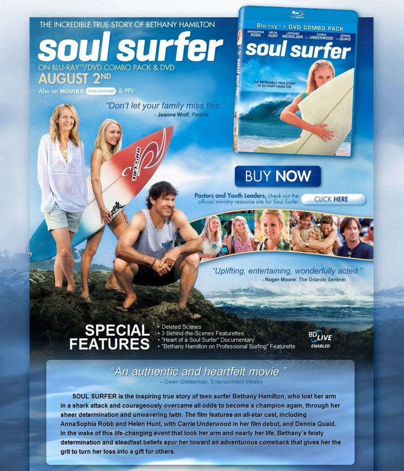 Soul Surfer [2011] Dvd [Scr] [English]